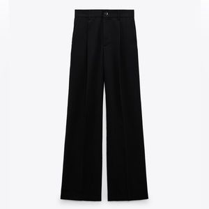 New With Tags! Zara Black Full Length Trousers